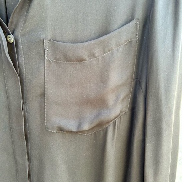 J Crew Black Robin Silk Blouse, Size 8 - Picture 6 of 10